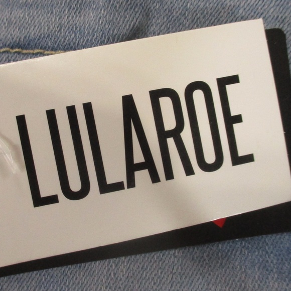 Lularoe Jeans Women's 44 Plus‎ Size Light Wash High Rise Slim Straight Denim - Picture 5 of 12